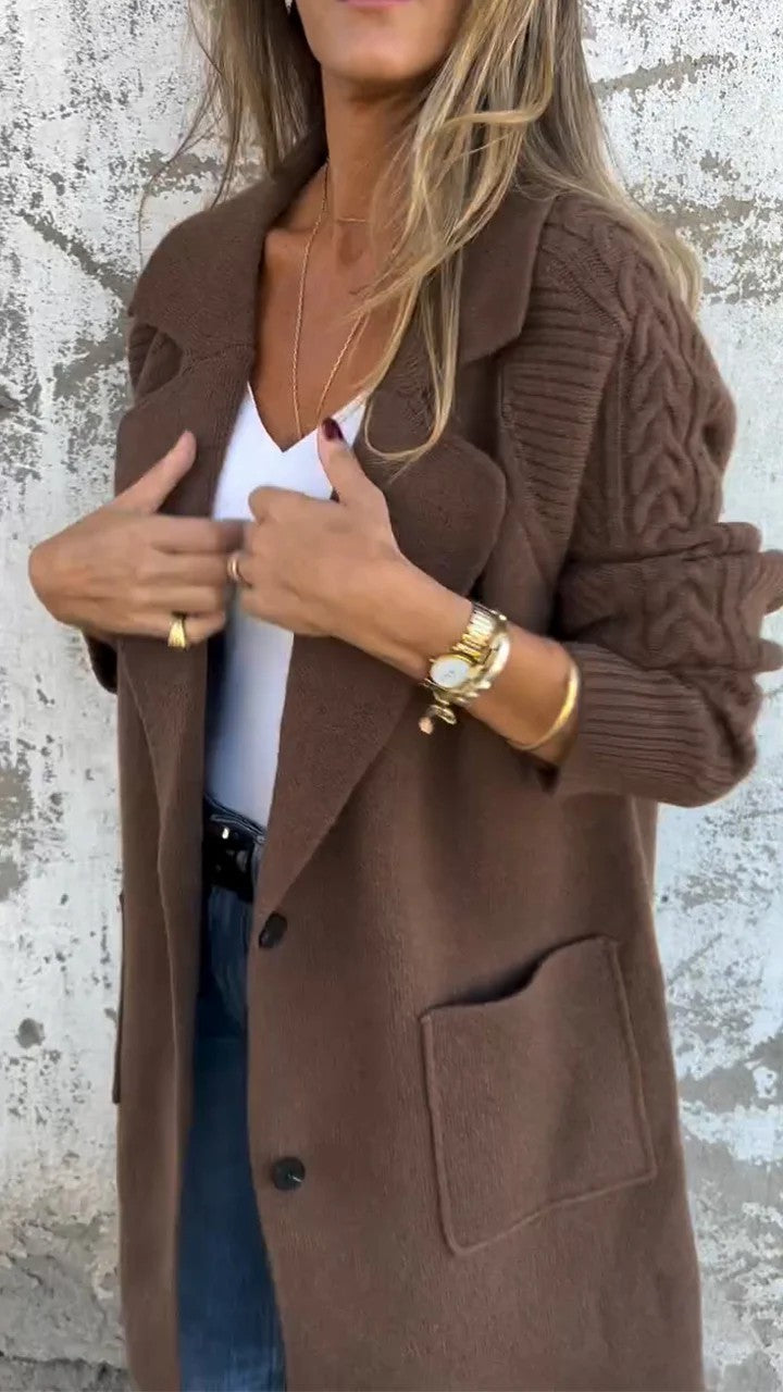 Natalie Cable-Knit Coat™
