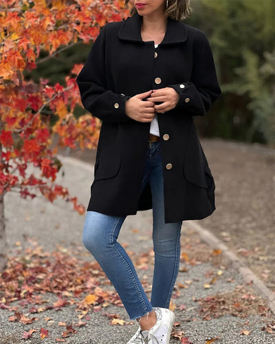 Corina™ | Classic Button-Down Oversized Coat