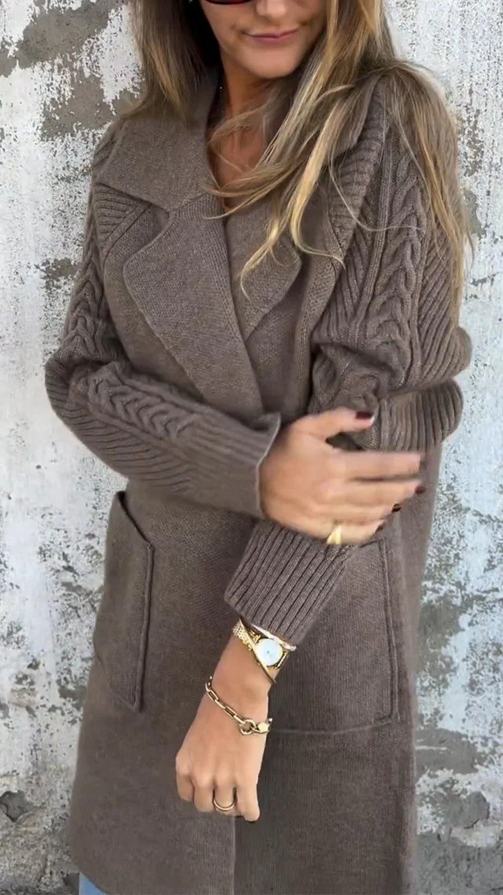 Natalie Cable-Knit Coat™