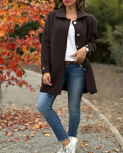 Corina™ | Classic Button-Down Oversized Coat