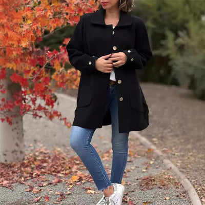 Corina™ | Classic Button-Down Oversized Coat