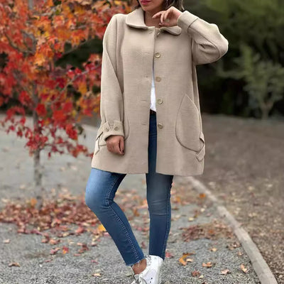 Corina™ | Classic Button-Down Oversized Coat